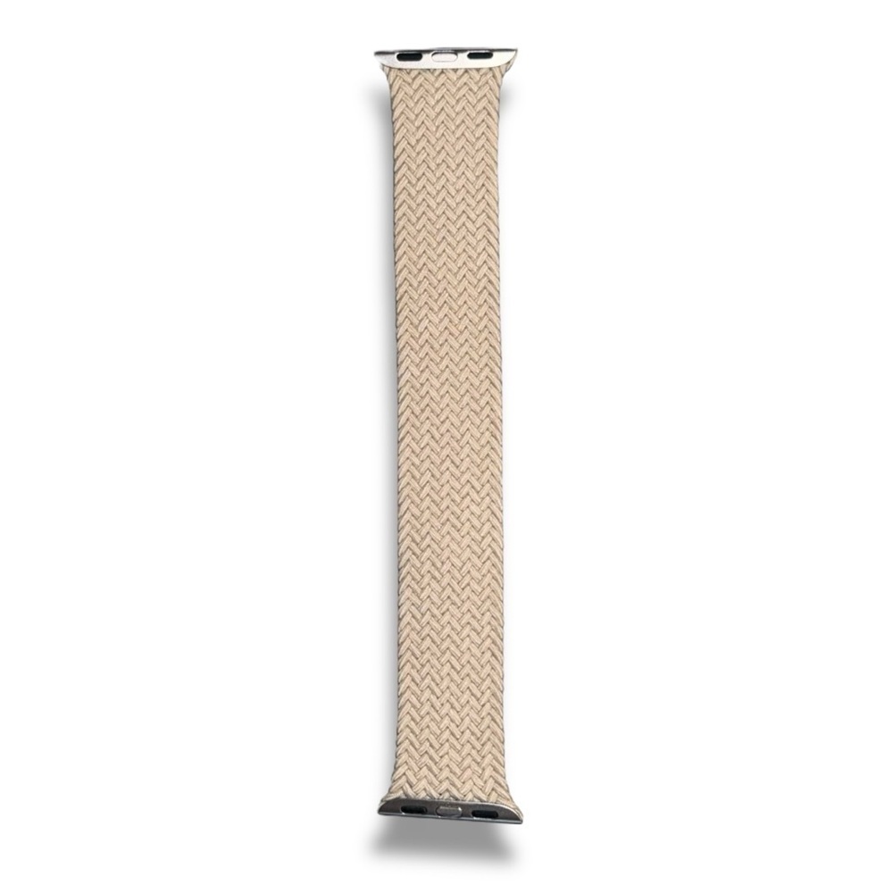 41mm Beige Braided Solo Loop - Size 8